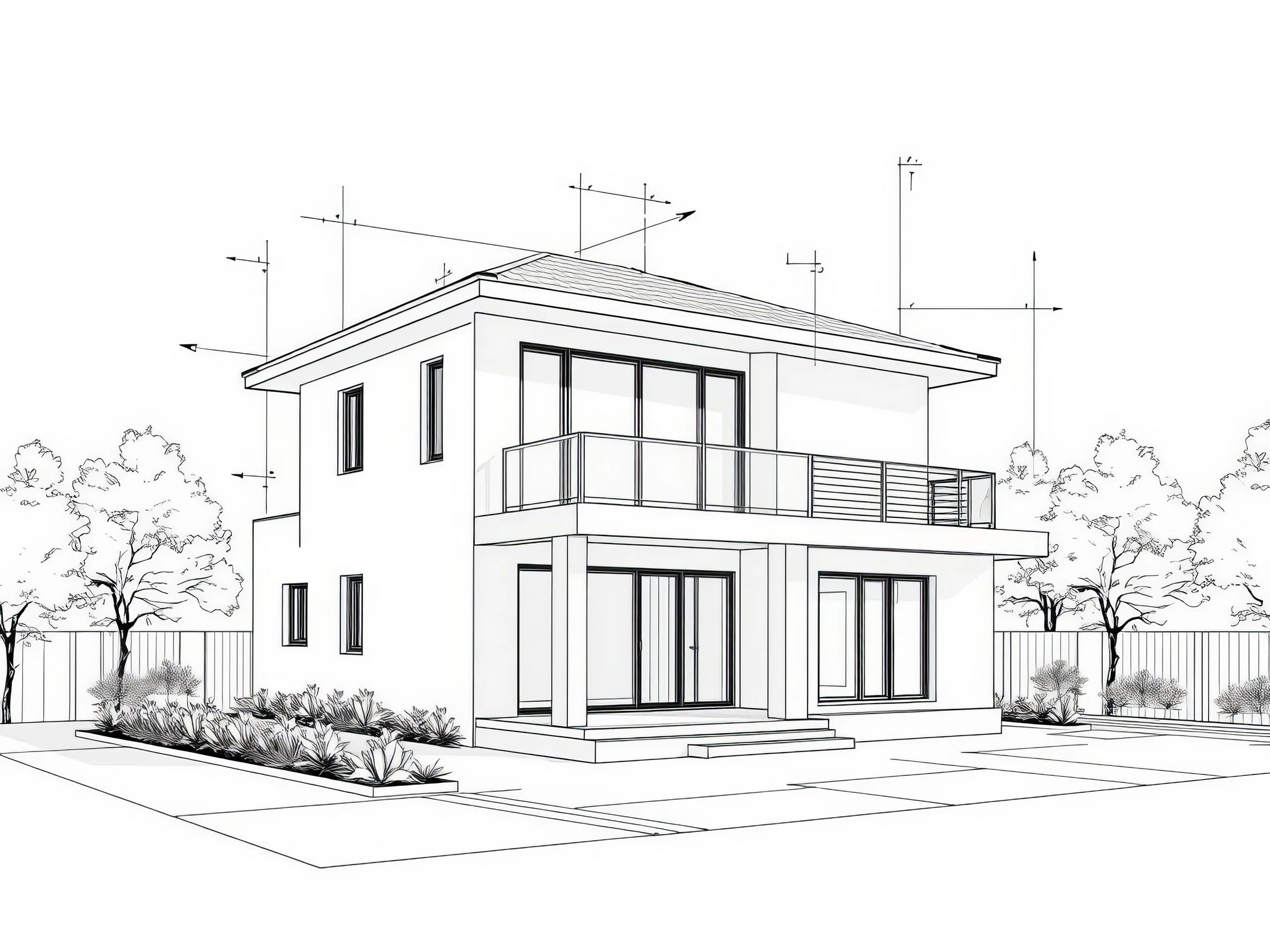 Plan maison projection espace habitat